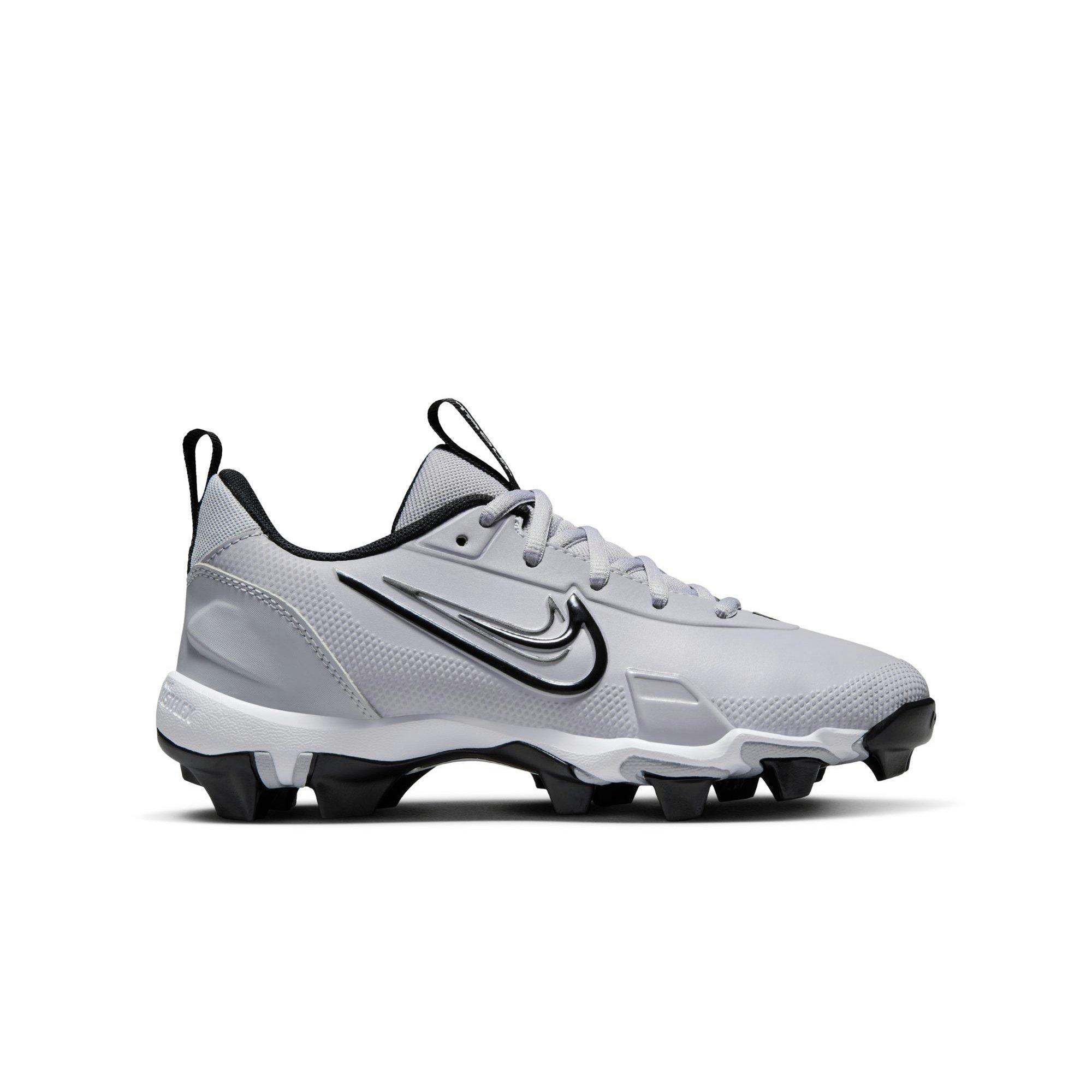 Nike Force Trout 9 Keystone Pewter Black Wolf Grey Preschool Boys Baseball Cleat Hibbett